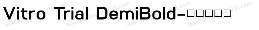 Vitro Trial DemiBold字体转换